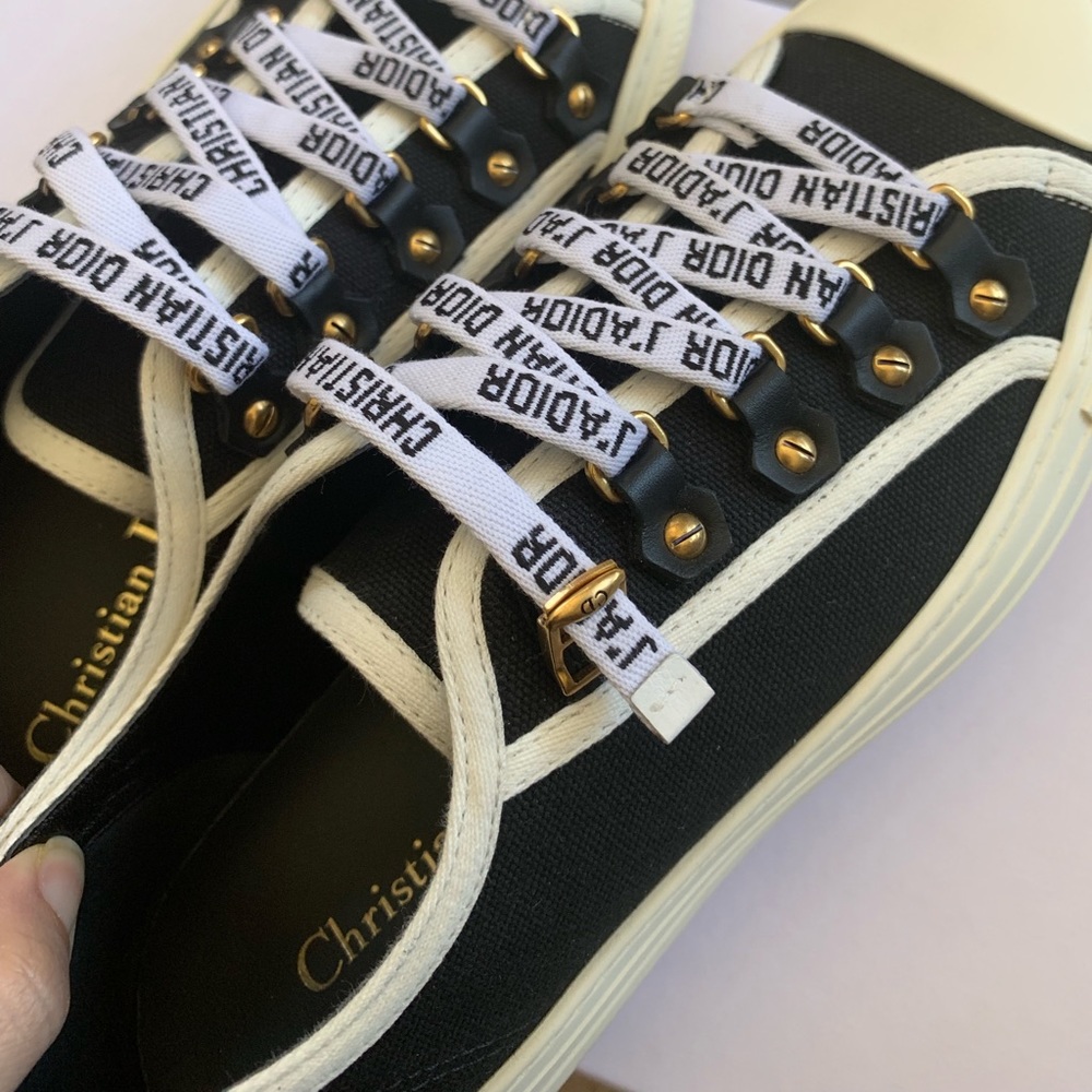 Walk ‘N’Dior Black Canvas Shoes - Picture 5 of 8